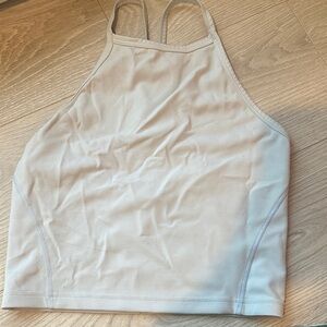 Lululemon Athletica Light Gray High Neck Tank